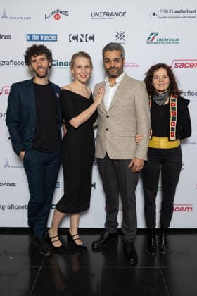 Ceremonie Des Lumieres 2026 Lionel Massol, Clémence Madeleine-Perdrillat, Nathaniel H limi and Pauline Seigland attends the Ceremonie Des Lumieres 31th International Press Award Ceremony at l Institut du Monde Arabe on January 18, 2026 in Paris, France. Photo by Nasser Berzane ABACAPRESS.COM Paris France  Copyright: xBerzanexNasser ABACAx