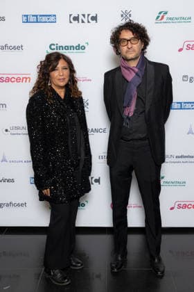 Ceremonie Des Lumieres 2026 Kaouther Ben Hania and Nadim Cheikhrouha attends the Ceremonie Des Lumieres 31th International Press Award Ceremony at l Institut du Monde Arabe on January 18, 2026 in Paris, France. Photo by Nasser Berzane ABACAPRESS.COM Paris France  Copyright: xBerzanexNasser ABACAx