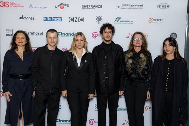 Ceremonie Des Lumieres 2026 Felix Lebebvre, Anja Verderosa, Aurelien Peyre and Suzanne Jouannet attends the Ceremonie Des Lumieres 31th International Press Award Ceremony at l Institut du Monde Arabe on January 18, 2026 in Paris, France. Photo by Nasser Berzane ABACAPRESS.COM Paris France  Copyright: xBerzanexNasser ABACAx