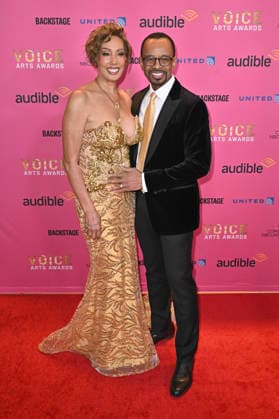 Joan Baker and Rudy Gaskins at the 12 Voice Arts Awards Gala 2026 at the Beverly Hilton Hotel Beverly Hills, 18 01 2026 Foto:xD.xStarbuckx xFuturexImagex voice_6103
