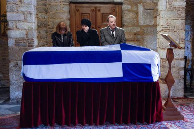 Some people gives their last goodbye in front of the coffin with the remains of Princess Irene of Greece and Denmark at Church of Saint Eleutherius, next to the Metropolitan cathedreal of Athens, Greece on 19 January 2026 where will take place the funeral of Princess Irene of Greece and Denmark, who died in Madrid last 15 January. Funeral of Princess Irene of Greece and Denmark in Athens !ACHTUNG: NUR REDAKTIONELLE NUTZUNG!  Copyright: xMariscalx GRAF962 20260119-55019104609_1