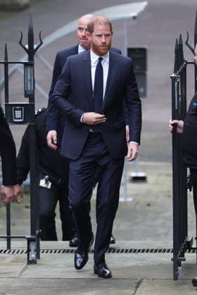 . 19 01 2026. London, United Kingdom. Prince Harry, the Duke of Sussex, arriving for the start of his legal case against Associated Newspapers, at the High Court in London.  xStephenxLockx xi-Imagesx IIM-26515-0007