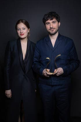 Exclusive - Ceremonie Des Lumieres 2026 - Portrait Exclusive - Nadia Tereszkiewicz, Guillaume Marbeck Best Male Revelation attends the Ceremonie Des Lumieres 31th International Press Award Ceremony at l Institut du Monde Arabe on January 18, 2026 in Paris, France. Photo by Nasser Berzane ABACAPRESS.COM Paris France  Copyright: xBerzanexNasser ABACAx