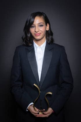 Exclusive - Ceremonie Des Lumieres 2026 - Portrait Exclusive - Nadia Melliti Best Female Revelation winner attends the Ceremonie Des Lumieres 31th International Press Award Ceremony at l Institut du Monde Arabe on January 18, 2026 in Paris, France. Photo by Nasser Berzane ABACAPRESS.COM Paris France  Copyright: xBerzanexNasser ABACAx