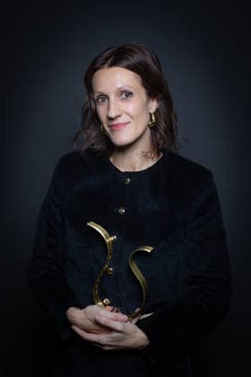 Exclusive - Ceremonie Des Lumieres 2026 - Portrait Exclusive - Pauline Loquès Best First Film attends the Ceremonie Des Lumieres 31th International Press Award Ceremony at l Institut du Monde Arabe on January 18, 2026 in Paris, France. Photo by Nasser Berzane ABACAPRESS.COM Paris France  Copyright: xBerzanexNasser ABACAx