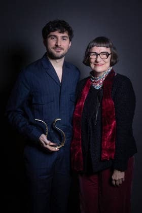 Exclusive - Ceremonie Des Lumieres 2026 - Portrait Exclusive - Guillaume Marbeck Best Male Revelation, Helen Barlow attends the Ceremonie Des Lumieres 31th International Press Award Ceremony at l Institut du Monde Arabe on January 18, 2026 in Paris, France. Photo by Nasser Berzane ABACAPRESS.COM Paris France  Copyright: xBerzanexNasser ABACAx