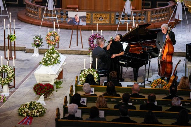 The funeral ceremony for Sverre Anker Ousdal Oslo 20260119 Heidi Ruud Ellingsen and Arid Andersen during actor Sverre Anker Ousdals funeral in Oslo Cathedral on Monday Ousdal died January 3 after a short hospital stay, 81 years old Photo Heiko Junge NTB POOL Oslo Norway rRErppx6jfU EDITORIAL USE ONLY Ref BNC ENTrRErppx6jfU jpg  Copyright: xHeikoxJungex xNTBx