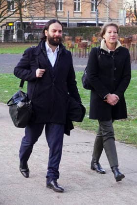cntv Christina Block entrepreneur with her defense lawyer Ingo Bott the defense lawyers and defendants come on foot as usual Hamburg,19 01 2026 Hearing at the trial for alleged child abduction in the Hamburg Regional Court Criminal Justice Building abduction case of the Block children Hamburg Germany