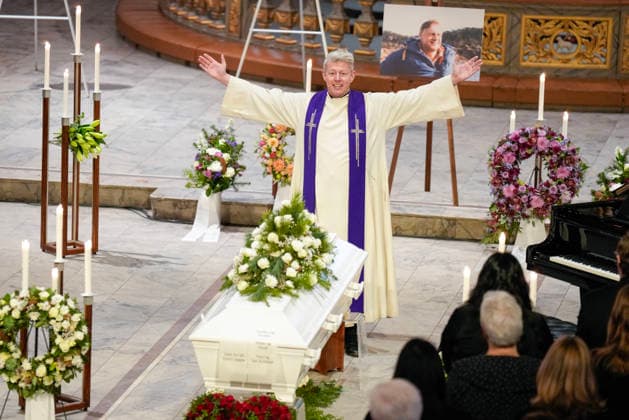 The funeral ceremony for Sverre Anker Ousdal Oslo 20260119 Provost Pal Kristian Balstad during the funeral of actor Sverre Anker Ousdal in Oslo Cathedral on Monday Ousdal died January 3 after a short hospital stay, 81 years old Photo Heiko Junge NTB POOL Oslo Norway 1NgCJYodci8 EDITORIAL USE ONLY Ref BNC ENT1NgCJYodci8 jpg  Copyright: xHeikoxJungex xNTBx