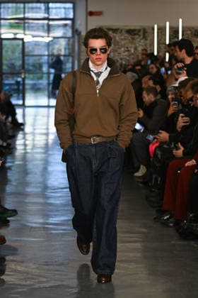 Milan, Milan Men s Fashion Week: Fall Winter 2026 - Men s Fashion, Fall Winter 2026 - David Catalan fashion show. Fashion show photo: model  Copyright: xSimonaxChiocciax xipa-agency.netx xFotosickix IPA_Agency_IPA70286802