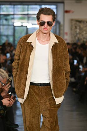 Milan, Milan Men s Fashion Week: Fall Winter 2026 - Men s Fashion, Fall Winter 2026 - David Catalan fashion show. Fashion show photo: model  Copyright: xSimonaxChiocciax xipa-agency.netx xFotosickix IPA_Agency_IPA70286811