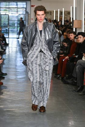Milan, Milan Men s Fashion Week: Fall Winter 2026 - Men s Fashion, Fall Winter 2026 - David Catalan fashion show. Fashion show photo: model  Copyright: xSimonaxChiocciax xipa-agency.netx xFotosickix IPA_Agency_IPA70286945