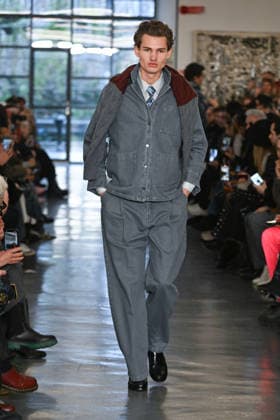 Milan, Milan Men s Fashion Week: Fall Winter 2026 - Men s Fashion, Fall Winter 2026 - David Catalan fashion show. Fashion show photo: model  Copyright: xSimonaxChiocciax xipa-agency.netx xFotosickix IPA_Agency_IPA70286948