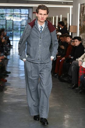 Milan, Milan Men s Fashion Week: Fall Winter 2026 - Men s Fashion, Fall Winter 2026 - David Catalan fashion show. Fashion show photo: model  Copyright: xSimonaxChiocciax xipa-agency.netx xFotosickix IPA_Agency_IPA70286951