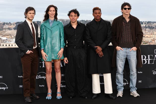 Rome, hotel De la Ville, The Beauty series photocall. Pictured: Evan Peters, Rebecca Hall, Anthony Ramos, Jeremy Pope, Ashton Kutcher  Copyright: xMarcoxProvvisionatox xipa-agency.netx xDxAvanzo Provvisionatox IPA_Agency_IPA70287518