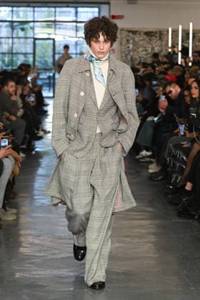 Milan, Milan Men s Fashion Week: Fall Winter 2026 - Men s Fashion, Fall Winter 2026 - Miguel Vieira fashion show. Fashion show photo: model  Copyright: xSimonaxChiocciax xipa-agency.netx xFotosickix IPA_Agency_IPA70287698