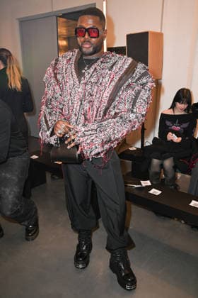 Milan, Milan Men s Fashion Week: Fall Winter 2026 - Men s Fashion, Fall Winter 2026 - David Catalan show. Front row. Pictured: Mason Blake  Copyright: xSimonaxChiocciax xipa-agency.netx xFotosickix IPA_Agency_IPA70288370