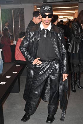 Milan, Milan Men s Fashion Week: Fall Winter 2026 - Men s Fashion, Fall Winter 2026 - David Catalan show. Front row. Pictured: Duran Bernarr  Copyright: xSimonaxChiocciax xipa-agency.netx xFotosickix IPA_Agency_IPA70288377