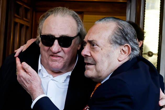 January 19, 2026, Rome, ITALIA ROMA: French actor Gerard Depardieu (L) and Italian photographer Rino Barillari (R) during their meeting at Harry s Bar on Via Veneto, in Rome, Italy, 19 January 2026. In 2024 the French actor threw ice at the photographer and punched him right here at Harry s Bar, sending him to the hospital with a ten-day prognosis. ANSA ANGELO CARCONI Rome ITALIA ROMA  - ZUMAa110 20260119_zaf_a110_020 Copyright: xAngeloxCarconix