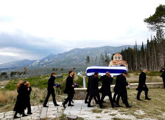 19-01-2026 Greece King Felipe and Queen Sofia and Queen Anne Marie and Queen Letizia and Princess Leonor and Princess Sofia leave the Metropolitan Cathedral of Athens, after they attended the funeral service of Princess Irene, Athens, Greece.  Copyright: xPPEx