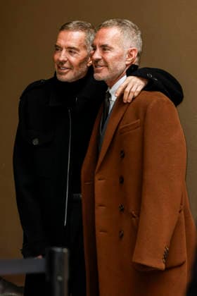 MFW - Menswear Fall Winter 2026-27 ARMANI Photocall MILAN, ITALY - JANUARY 19: Dean Caten, Dan Caten arrive at the Giorgio Armani fashion show during the Milan Fashion Week - Menswear Fall Winter 2026-2027 on January 19, 2026 in Milan, Italy. Photo by Marco Piovanotto Abacapress.com  Copyright: xPiovanottoxMarco ABACAx