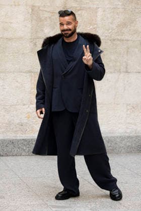 MFW - Menswear Fall Winter 2026-27 ARMANI Photocall MILAN, ITALY - JANUARY 19: Ricky Martin arrives at the Giorgio Armani fashion show during the Milan Fashion Week - Menswear Fall Winter 2026-2027 on January 19, 2026 in Milan, Italy. Photo by Marco Piovanotto Abacapress.com  Copyright: xPiovanottoxMarco ABACAx
