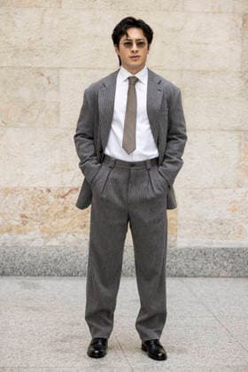 MFW - Menswear Fall Winter 2026-27 ARMANI Photocall MILAN, ITALY - JANUARY 19: Hudson Williams arrives at the Giorgio Armani fashion show during the Milan Fashion Week - Menswear Fall Winter 2026-2027 on January 19, 2026 in Milan, Italy. Photo by Marco Piovanotto Abacapress.com  Copyright: xPiovanottoxMarco ABACAx