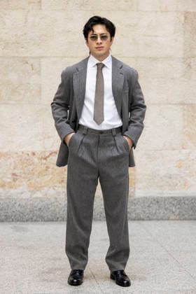 MFW - Menswear Fall Winter 2026-27 ARMANI Photocall MILAN, ITALY - JANUARY 19: Hudson Williams arrives at the Giorgio Armani fashion show during the Milan Fashion Week - Menswear Fall Winter 2026-2027 on January 19, 2026 in Milan, Italy. Photo by Marco Piovanotto Abacapress.com  Copyright: xPiovanottoxMarco ABACAx
