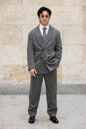 MFW - Menswear Fall Winter 2026-27 ARMANI Photocall MILAN, ITALY - JANUARY 19: Hudson Williams arrives at the Giorgio Armani fashion show during the Milan Fashion Week - Menswear Fall Winter 2026-2027 on January 19, 2026 in Milan, Italy. Photo by Marco Piovanotto Abacapress.com  Copyright: xPiovanottoxMarco ABACAx