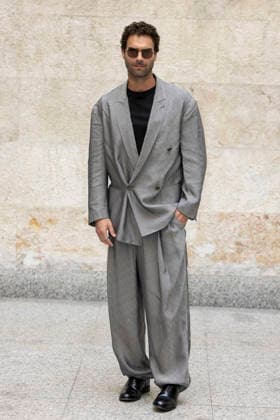 MFW - Menswear Fall Winter 2026-27 ARMANI Photocall MILAN, ITALY - JANUARY 19: Nicolás Furtado arrives at the Giorgio Armani fashion show during the Milan Fashion Week - Menswear Fall Winter 2026-2027 on January 19, 2026 in Milan, Italy. Photo by Marco Piovanotto Abacapress.com  Copyright: xPiovanottoxMarco ABACAx