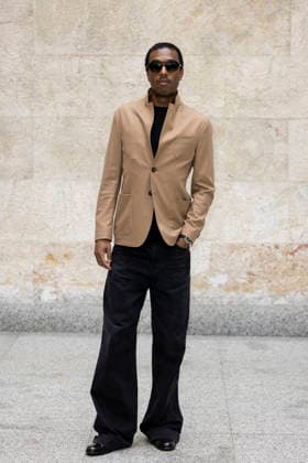 MFW - Menswear Fall Winter 2026-27 ARMANI Photocall MILAN, ITALY - JANUARY 19: Bakar arrives at the Giorgio Armani fashion show during the Milan Fashion Week - Menswear Fall Winter 2026-2027 on January 19, 2026 in Milan, Italy. Photo by Marco Piovanotto Abacapress.com  Copyright: xPiovanottoxMarco ABACAx
