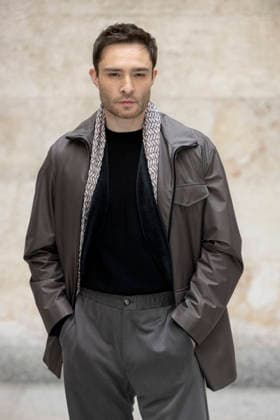 MFW - Menswear Fall Winter 2026-27 ARMANI Photocall MILAN, ITALY - JANUARY 19: Ed Westwick arrives at the Giorgio Armani fashion show during the Milan Fashion Week - Menswear Fall Winter 2026-2027 on January 19, 2026 in Milan, Italy. Photo by Marco Piovanotto Abacapress.com  Copyright: xPiovanottoxMarco ABACAx