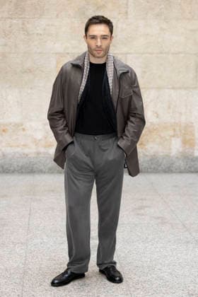 MFW - Menswear Fall Winter 2026-27 ARMANI Photocall MILAN, ITALY - JANUARY 19: Ed Westwick arrives at the Giorgio Armani fashion show during the Milan Fashion Week - Menswear Fall Winter 2026-2027 on January 19, 2026 in Milan, Italy. Photo by Marco Piovanotto Abacapress.com  Copyright: xPiovanottoxMarco ABACAx