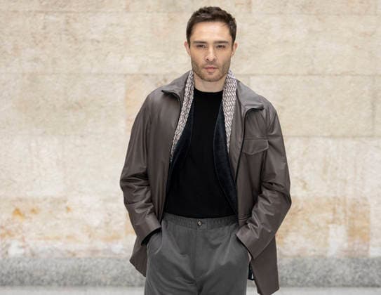 MFW - Menswear Fall Winter 2026-27 ARMANI Photocall MILAN, ITALY - JANUARY 19: Ed Westwick arrives at the Giorgio Armani fashion show during the Milan Fashion Week - Menswear Fall Winter 2026-2027 on January 19, 2026 in Milan, Italy. Photo by Marco Piovanotto Abacapress.com  Copyright: xPiovanottoxMarco ABACAx