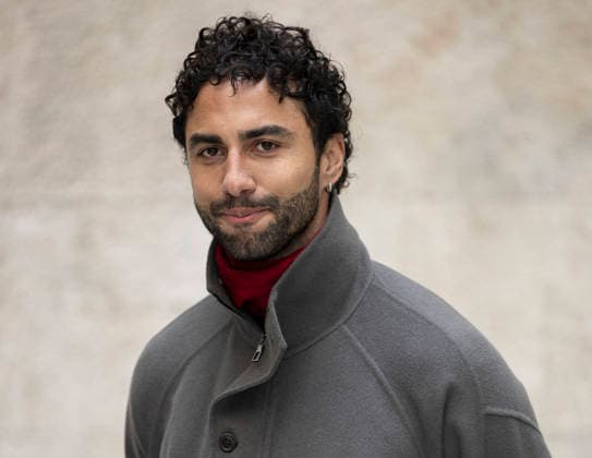 MFW - Menswear Fall Winter 2026-27 ARMANI Photocall MILAN, ITALY - JANUARY 19: Benjamin Patch arrives at the Giorgio Armani fashion show during the Milan Fashion Week - Menswear Fall Winter 2026-2027 on January 19, 2026 in Milan, Italy. Photo by Marco Piovanotto Abacapress.com  Copyright: xPiovanottoxMarco ABACAx