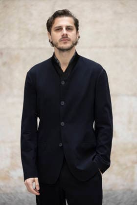 MFW - Menswear Fall Winter 2026-27 ARMANI Photocall MILAN, ITALY - JANUARY 19: Andrea Arcangeli arrives at the Giorgio Armani fashion show during the Milan Fashion Week - Menswear Fall Winter 2026-2027 on January 19, 2026 in Milan, Italy. Photo by Marco Piovanotto Abacapress.com  Copyright: xPiovanottoxMarco ABACAx