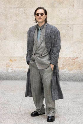 MFW - Menswear Fall Winter 2026-27 ARMANI Photocall MILAN, ITALY - JANUARY 19: Luca Martinelli arrives at the Giorgio Armani fashion show during the Milan Fashion Week - Menswear Fall Winter 2026-2027 on January 19, 2026 in Milan, Italy. Photo by Marco Piovanotto Abacapress.com  Copyright: xPiovanottoxMarco ABACAx