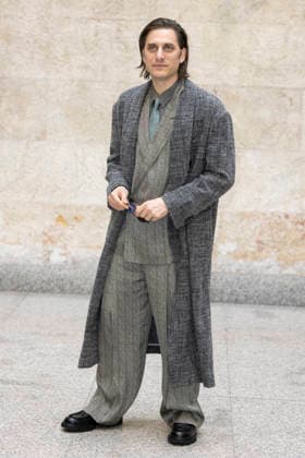 MFW - Menswear Fall Winter 2026-27 ARMANI Photocall MILAN, ITALY - JANUARY 19: Luca Martinelli arrives at the Giorgio Armani fashion show during the Milan Fashion Week - Menswear Fall Winter 2026-2027 on January 19, 2026 in Milan, Italy. Photo by Marco Piovanotto Abacapress.com  Copyright: xPiovanottoxMarco ABACAx