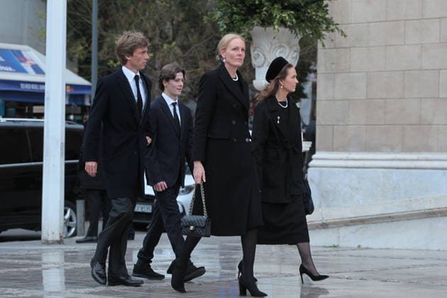 January 19, 2026, Athens, Greece: Prince Christian of Hanover and Prince Simeon of Bulgaria arrive at Athens Cathedral behind Duchess Elisabeth of Bavaria and Princess Sophie Alexandra of Bavaria. Athens Greece - ZUMAv62_ 20260119_zaf_v62_011 Copyright: xAristidisxVafeiadakisx