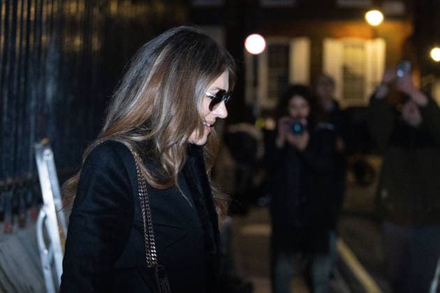 January 19, 2026, London, England, United Kingdom: ELIZABETH HURLEY leaves the Royal Courts Of Justice, central London, after the first day of the trial over allegations of unlawful information gathering brought against Associated Newspapers Limited (ANL) by seven people - the Duke of Sussex, Baroness Doreen Lawrence, Sir Elton John, David Furnish, Liz Hurley, Sadie Frost and Sir Simon Hughes. London United Kingdom - ZUMAs262 20260119_zip_s262_048 Copyright: xTayfunxSalcix
