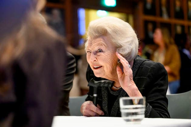 19-01-2026 Utrecht Princess Beatrix attended the symposium organized by the interfaith network In Vrijheid Verbonden (In Freedom Connected) at the Academy Building in Utrecht. Â  Copyright: xPPEx