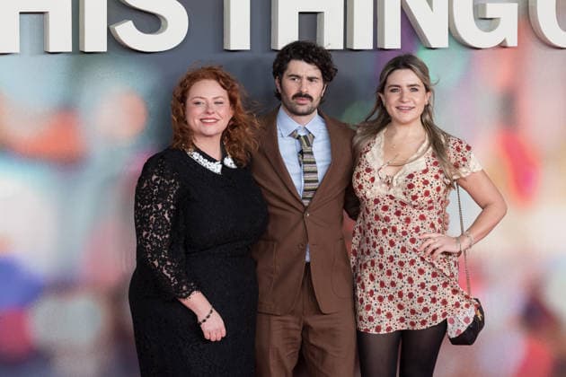 UK Gala Screening of Is This Thing On? in London LONDON, UNITED KINGDOM - JANUARY 19: Amy Gledhill, Paddy Young and Harriet Kemsley attend the UK Gala Screening of Is This Thing On? at the Odeon Luxe West End in London, United Kingdom on January 19, 2026. Wiktor Szymanowicz Anadolu London United Kingdom. Editorial use only. Please get in touch for any other usage.  Copyright: x2026xAnadoluxWiktorxSzymanowiczx