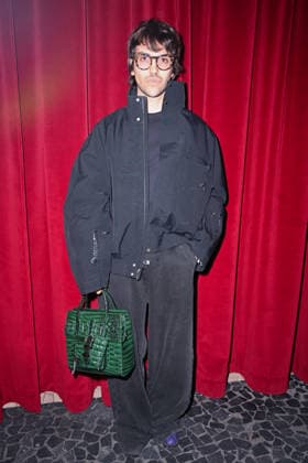 Milan, Milan Men s Fashion Week: Fall Winter 2026 - Men s Fashion, Fall Winter 2026. - PDF - fashion show. Arrivals. Pictured: Giuliano Calza  Copyright: xSimonaxChiocciax xipa-agency.netx xFotosickix IPA_Agency_IPA70306491