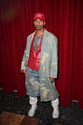 Milan, Milan Men s Fashion Week: Fall Winter 2026 - Men s Fashion, Fall Winter 2026. - PDF - fashion show . arrivals. In the photo: Durand Bernarr  Copyright: xSimonaxChiocciax xipa-agency.netx xFotosickix IPA_Agency_IPA70306554