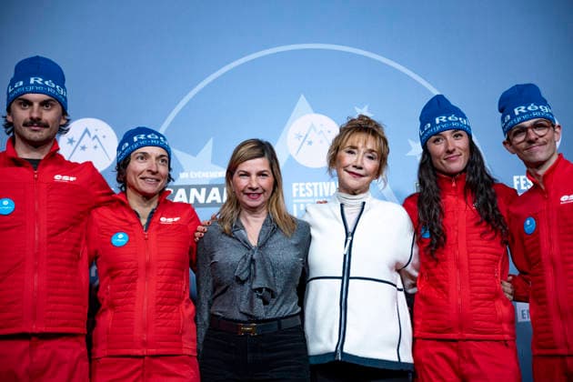 CELEBRITES : Festival International de Comedie - Alpe Huez - 19 01 2026 ALPE D HUEZ, FRANCE - Sophie Rotkopf, Marie_Anne Chazel and monitors attend the Chers Parents Photocall during the 29th L Alpe d Huez International Comedy Film Festival on January 19, 2026 in Alpe d Huez, France. Photo by Sandrine Thesillat PsNewZ  Copyright: xSandrinexTHESILLATx