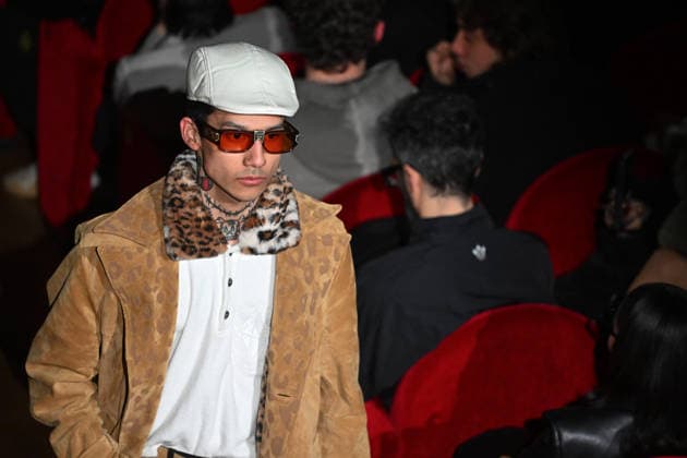 Milan, Milan Men s Fashion Week: Fall Winter 2026 - Men s Fashion, Fall Winter 2026. - PDF - fashion show. catwalk. pictured: model  Copyright: xSimonaxChiocciax xipa-agency.netx xFotosickix IPA_Agency_IPA70306928