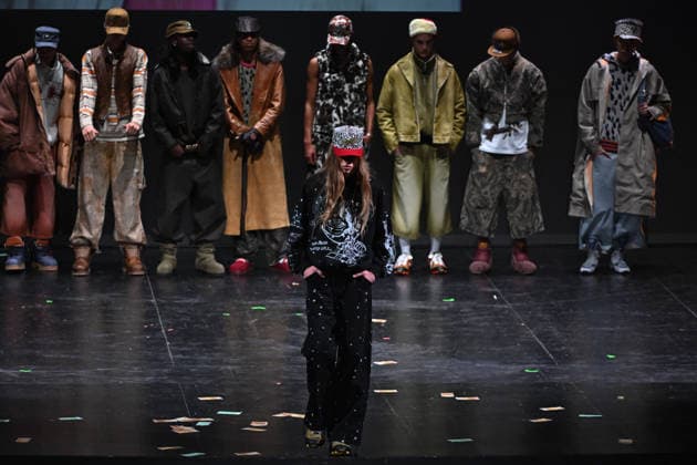 Milan, Milan Men s Fashion Week: Fall Winter 2026 - Men s Fashion, Fall Winter 2026. - PDF - fashion show. catwalk. pictured: model  Copyright: xSimonaxChiocciax xipa-agency.netx xFotosickix IPA_Agency_IPA70306930