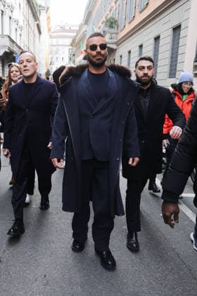 Milan, Milan Fashion Week Menswear Fall Winter 2026 2027 - Men s Fashion, Fall Winter 2026 2027 - Giorgio Armani Fashion Show - Guest Arrivals. Pictured: Ricky Martin  Copyright: xAlessandroxBremecx xipa-agency.netx xx IPA_Agency_IPA70307090