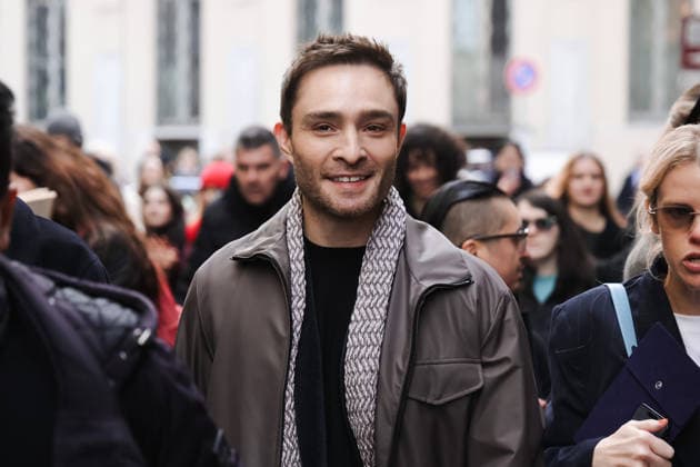 Milan, Milan Fashion Week Menswear Fall Winter 2026 2027 - Men s Fashion, Fall Winter 2026 2027 - Giorgio Armani Fashion Show - Guest Arrivals. Pictured: Ed Westwick  Copyright: xAlessandroxBremecx xipa-agency.netx xx IPA_Agency_IPA70307103