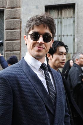 Milan, Milan Fashion Week Menswear Fall Winter 2026 2027 - Men s Fashion, Fall Winter 2026 2027 - Giorgio Armani Fashion Show - Guest Arrivals. Pictured: Tom Blyth  Copyright: xAlessandroxBremecx xipa-agency.netx xx IPA_Agency_IPA70307109
